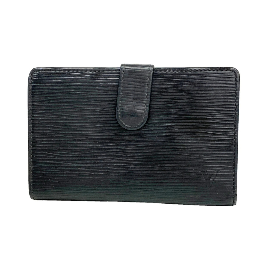 Louis Vuitton Epi Leather Portemonnaie Viennois Wallet M63242 Noir (Women's) ...
